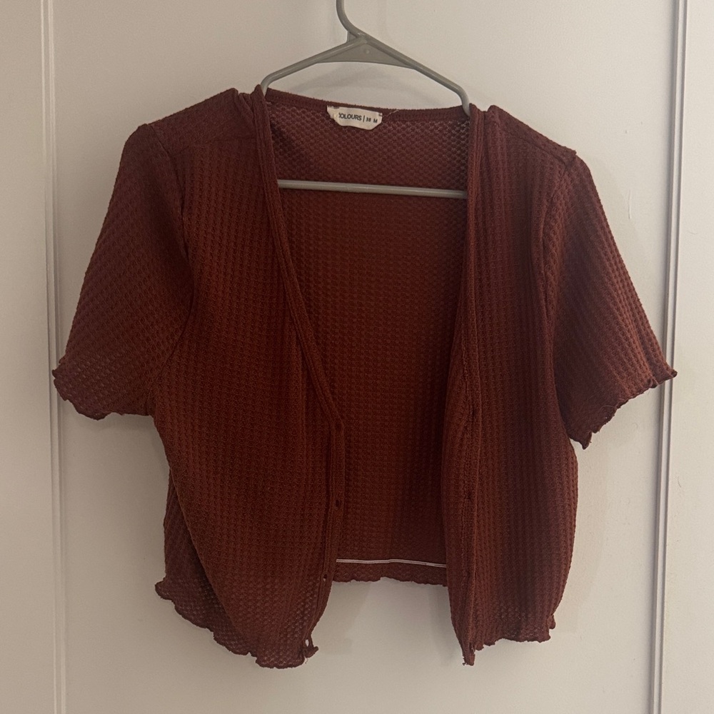 Women's Rust Cardigan Sweater